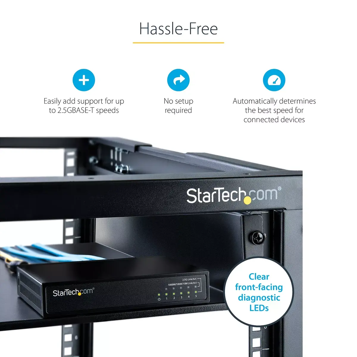 Neadministrēts slēdzis StarTech.com 2.5G 5 portu Photo 13