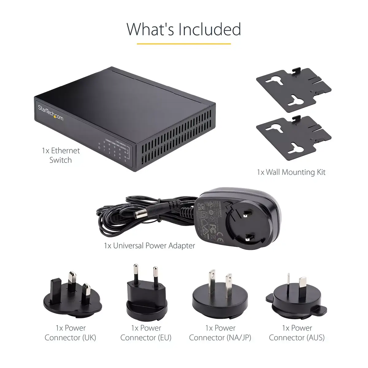 Neadministrēts slēdzis StarTech.com 2.5G 5 portu Photo 16