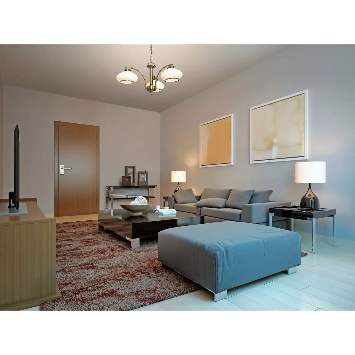 Activejet RITA Classic Pendant Lamp | 3xE27 Patina Photo 6