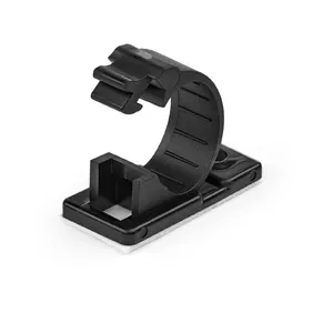 Cable Management Clips StarTech.com 100 Adhesive Black Nylon 1.2 cm