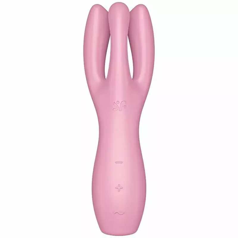 VIBRATOR Threesome 3 Pink — dubultas stimulācijas masieris Photo 2