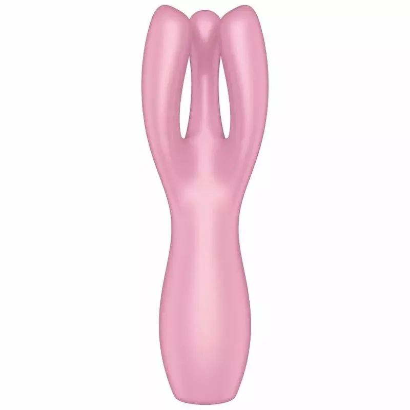 VIBRATOR Threesome 3 Pink — dubultas stimulācijas masieris Photo 3