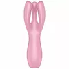 VIBRATOR Threesome 3 Pink — dubultas stimulācijas masieris Photo 3
