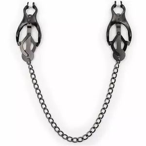 OHMAMA FETISH - JAPANESE NIPPLE Clamps WITH BLACK CHAIN