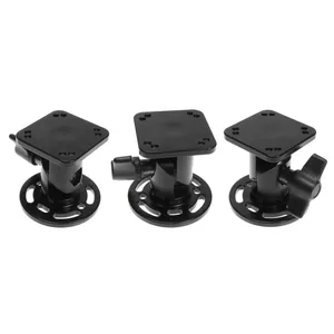 Brodit 215836 mounting kit in black with a length of 62 mm, round base, and a 50x50 mm square mounting plate featuring a wing nut