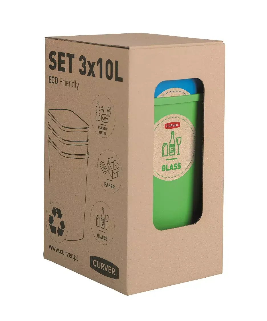 Curver Deco Flip Bin 3x10L komplekts Photo 5