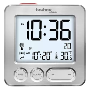 Цифровые будильник Technoline WT 265 Серебристый измерение температуры