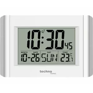 Technoline WS8002 sienas pulkstenis Digitāls balts
