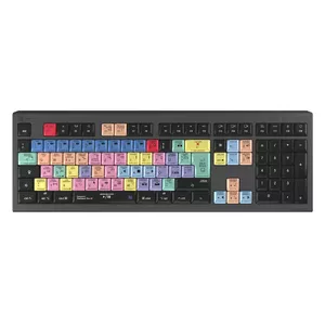 Клавиатура Logickeyboard Adobe Premiere Pro CC Astra 2 USB QWERTZ Немецкая Серый