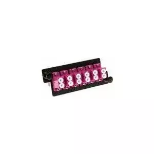 Fiber optic adapter plate ACT FA2155 — 6x LC Duplex, 12 fibers, OM4