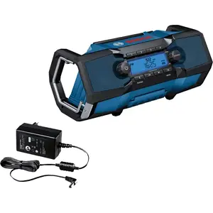 Portable radio Bosch Professional GPB 18V-2 C — Digital FM tuner, IP54, Bluetooth, 18V battery/AC