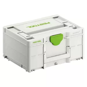 Rīku kaste Festool SYS3 M 187 Zaļa Balta 15.9 L 296 mm x 396 mm x 187 mm
