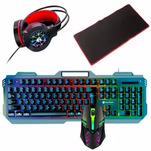 Pantsan 4in1 Gaming Set - RBG LED Keyboard + Mouse + Headset 2* 3.5mm + Mouse Pad 80x30cm