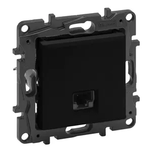 Legrand RJ45 Розетка Cat6 UTP Чёрная — одиночный сетевой модуль