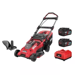 Газонокосилка SKIL GM1E0140BA, ширина скашивания 43 см, питание 20 В, 2×4 А·ч