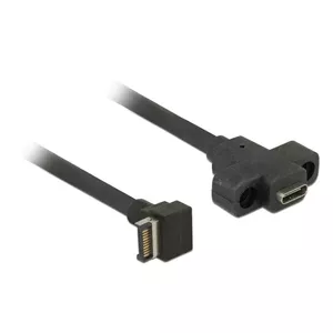 USB кабель DeLOCK 85326 USB 3.2 Gen 2 0.45 м USB A USB C черный