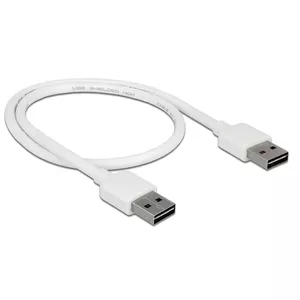 USB Cable USB 2.0 DeLOCK 85192 0.5m White