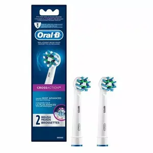 Oral-B replacement brush heads EB 50-2, 2 pcs, multicolour, compatible with CrossAction