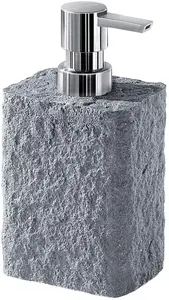 Soap dispenser GEDY ARIES SOAP DISPENSER GREY — countertop liquid soap dispenser, plastic, grey