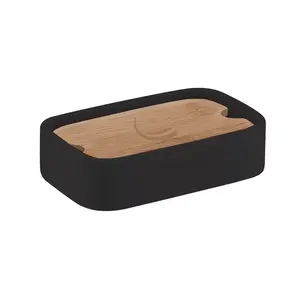 Soap holder GEDY NINFEA in matt black