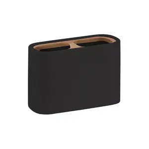GEDY Ninfea Toothbrush Holder, Matt Black