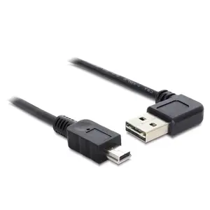 USB kabelis DeLOCK 85175 USB 2.0 0.5m USB A Mini-USB B melns