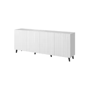 Шкаф Cama Meble PAFOS 200x42x82 см, белый мат, каркас МДФ 16 мм