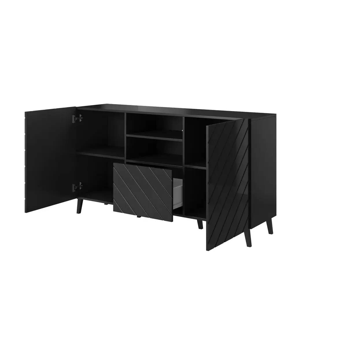 Atvilktņu skapītis cama meble ABETO 150x42x82 cm Photo 2