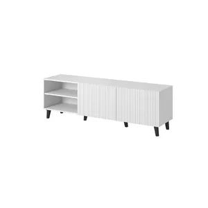 ТВ-тумба cama meble PAFOS 150x42x52, белый мат, столешница MDF, 1500×420×520 мм