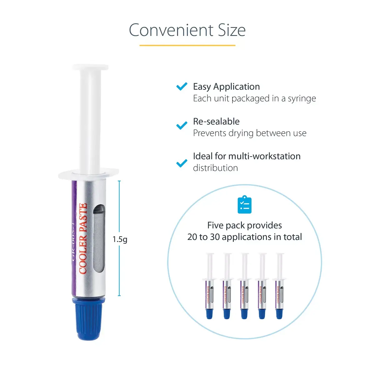 Thermal Paste StarTech.com SILV5-THERMAL-PASTE Photo 10