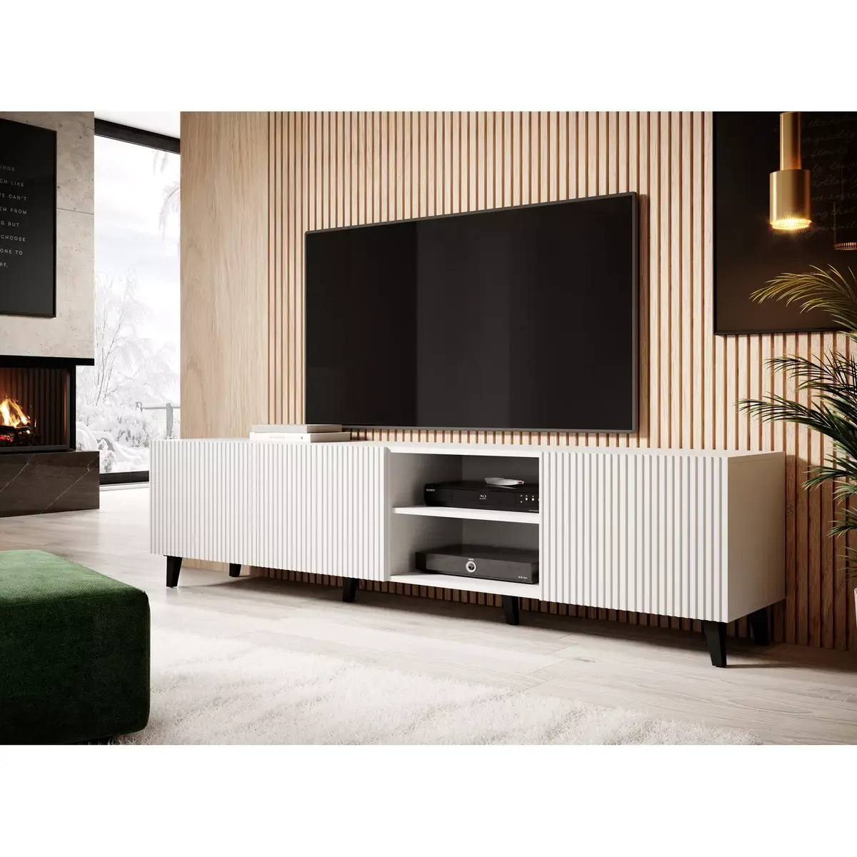 TV skapītis Cama Meble PAFOS 200×42×52 cm Photo 4