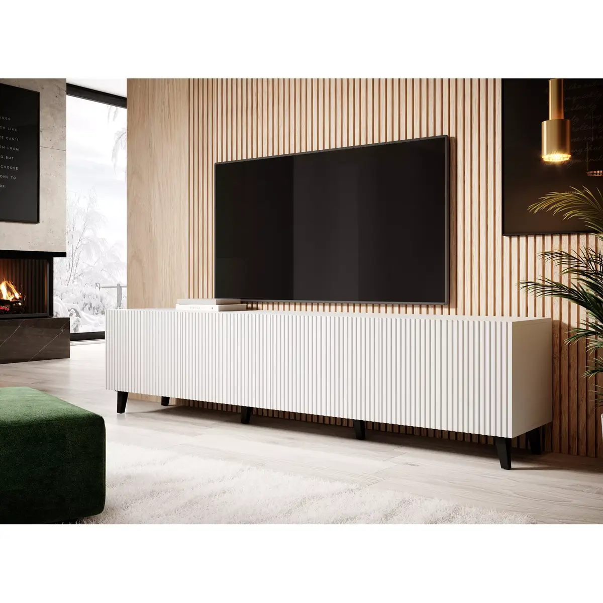 TV skapītis Cama Meble PAFOS 200×42×52 cm Photo 6