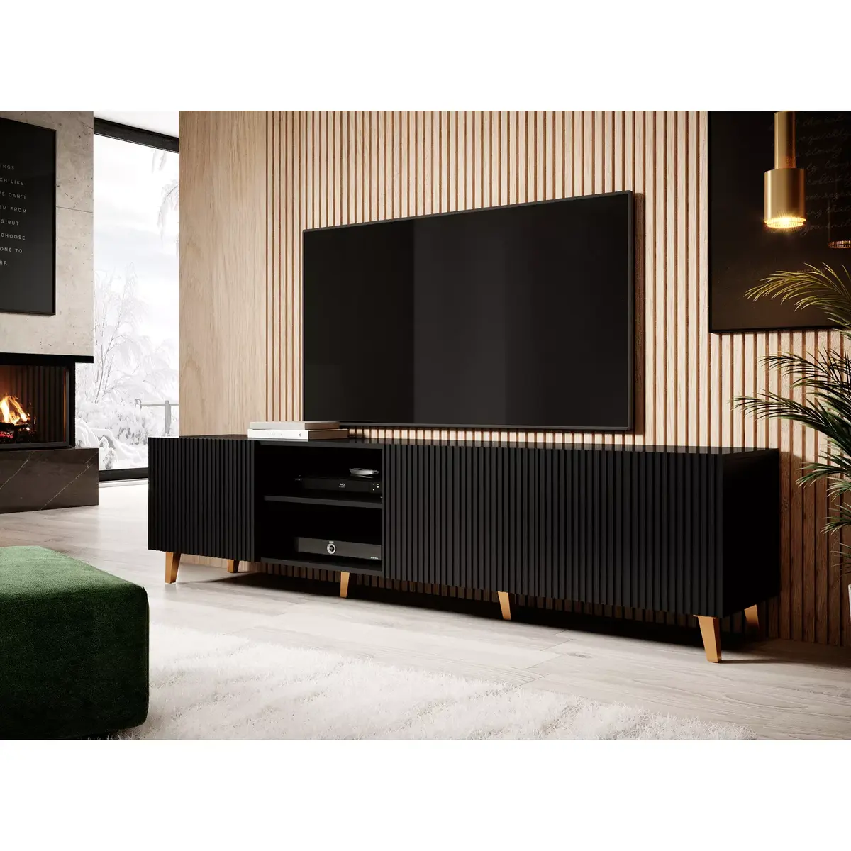 TV skapis cama meble PAFOS 200x42x52 Photo 3