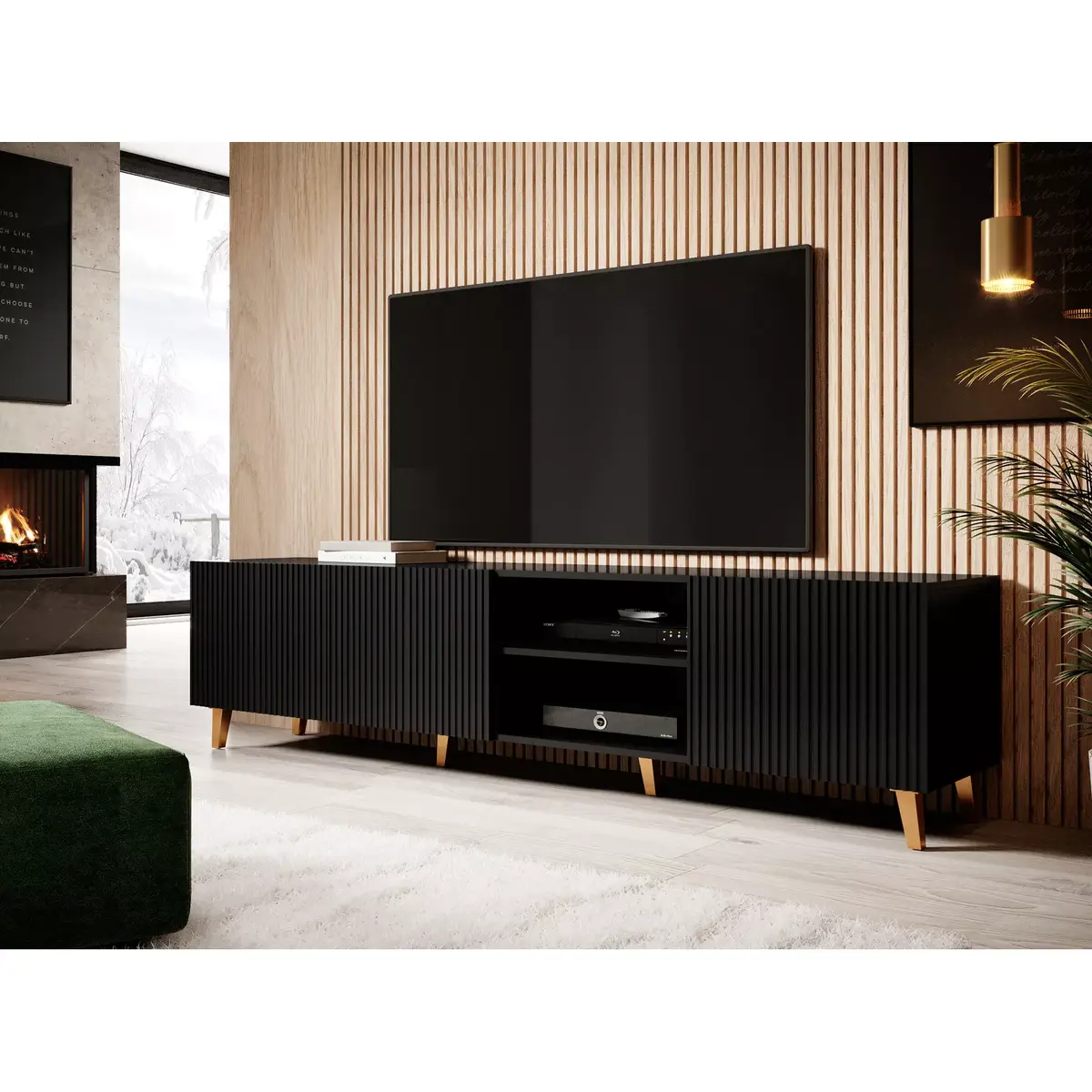 TV skapis cama meble PAFOS 200x42x52 Photo 4