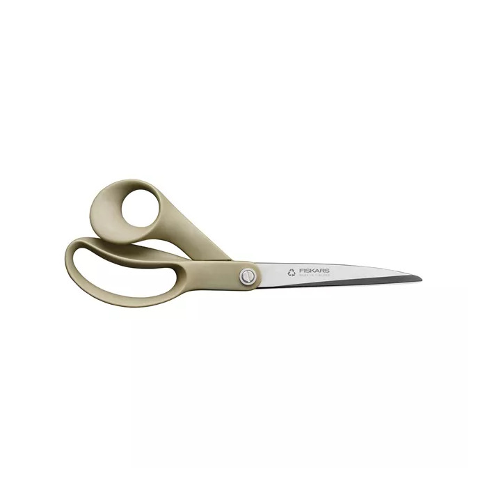 Fiskars Recycled All-Purpose Scissors - Stainless Steel - Straight Tip - Black - 2 / Pack