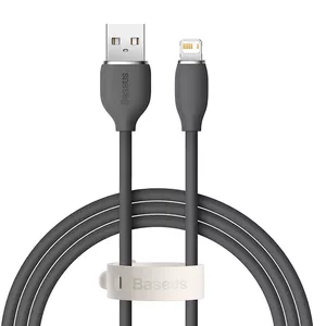 Kabelis Baseus Jelly 1.2 m Melns Lightning USB A