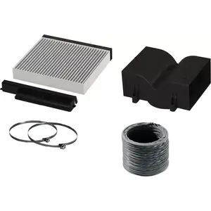 Cooker hood recycling kit Bosch DWZ1DX1I4 Black Grey 6 pcs