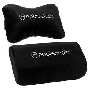 Набор подушек noblechairs чёрно-белый, 2 штуки: подушка для спины и сиденья