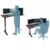 Nitro Concepts D16E Carbon Black Computer Desk Photo 5