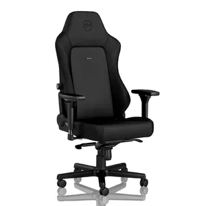 Кресло noblechairs HERO — мягкое сиденье и мягкая спинка, черное, высота 129–137 см, ширина спинки 57 см