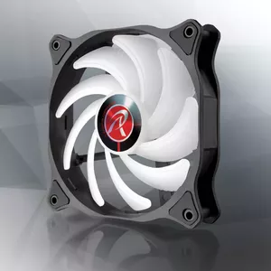 RAIJINTEK EOS 12 RBW ADD 120 mm Hydraulic Bearing PWM Fan, 800–1800 RPM, 2 pcs, Black/White