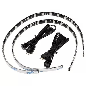 Computer case light kit BITFENIX Alchemy 2.0, universal chassis, 12V, 5.04W, 2 pcs, 10mm x 0.5m, black/white