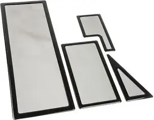 Dust Filter Set DEMCiflex for NZXT Switch 810, black on black, replacement filters