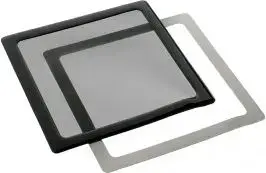 Dust filter 140mm square by DEMCiflex, black/black
