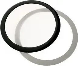 Round Dust Filter DEMCiflex 200 mm — DEMCiflex DF0496, black/white