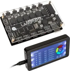 Fan and ARGB Controller Lamptron LAMP‑RF625B, black — wireless control for PC fans and RGB LEDs