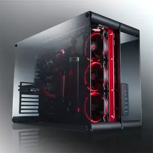 RAIJINTEK Paean Desktop PC Case — Black Transparent, ATX/Micro-ATX/Mini-ITX, 4x USB 3.2 Gen1, 3x3.5" + 3x2.5" bays
