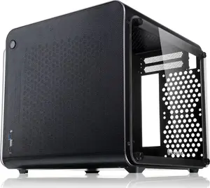 Mini-ITX PC case RAIJINTEK METIS EVO TG — tempered glass, black, compact small form factor