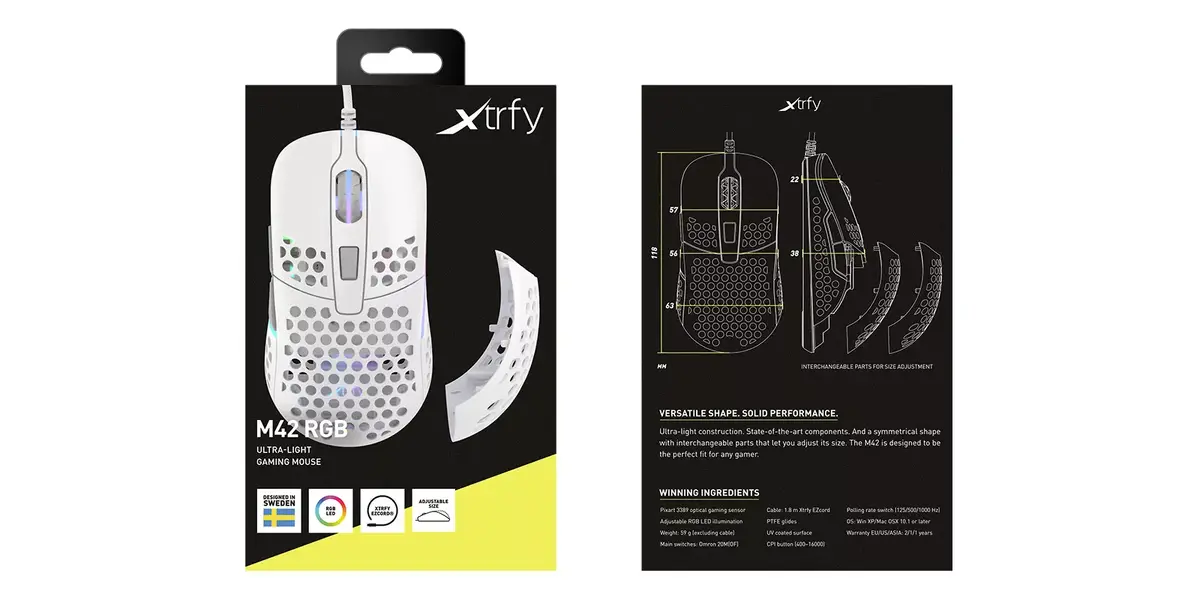 XTRFY M42 игровая амбидекстрная мышь Photo 10