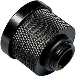 BitsPower Multi-Link Adapter straight G1/4" male to 16mm AD hardtube, glossy black